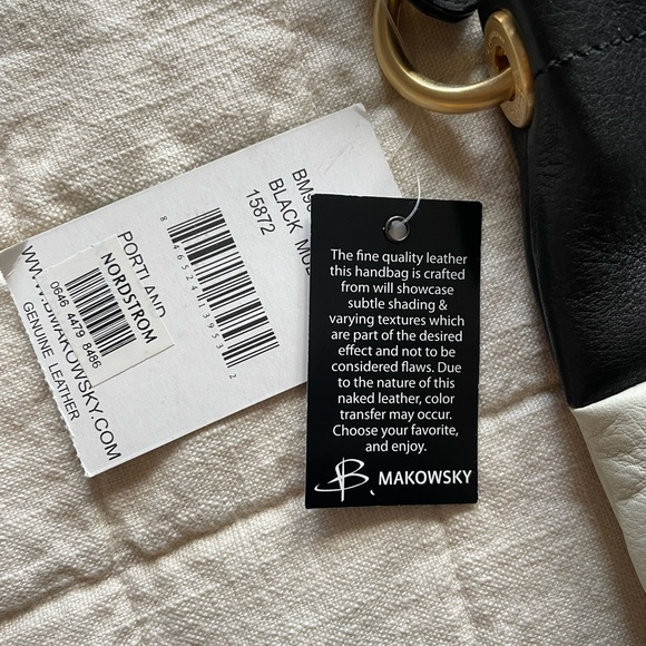 B. Makowsky NWT Leather Crossbody - Picture 2 of 8